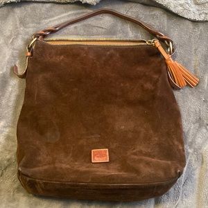 Dooney & Bourke Brown leather hobo handbag